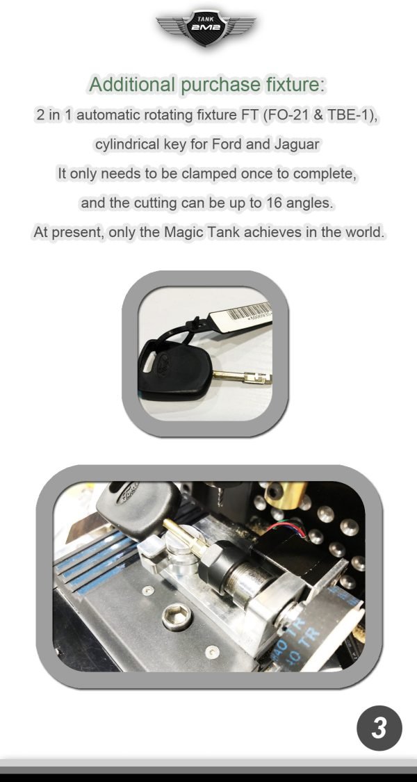 2M2 Tank 2 Key Cutting Machine Standard Version Without Battery - Image 7