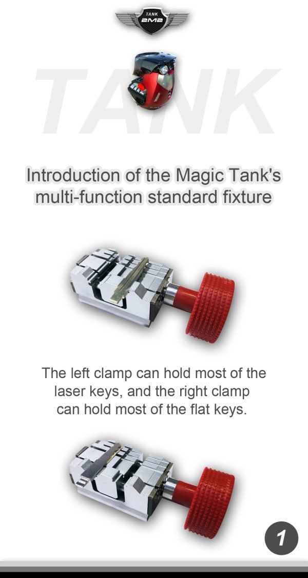 2M2 Tank 2 Key Cutting Machine Standard Version Without Battery - Image 8