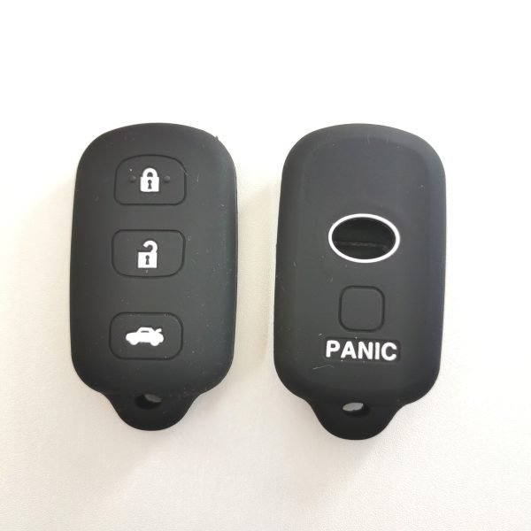 3 + 1 Buttons Silicone Key Cover for Toyota - Pack of 5 - Image 2