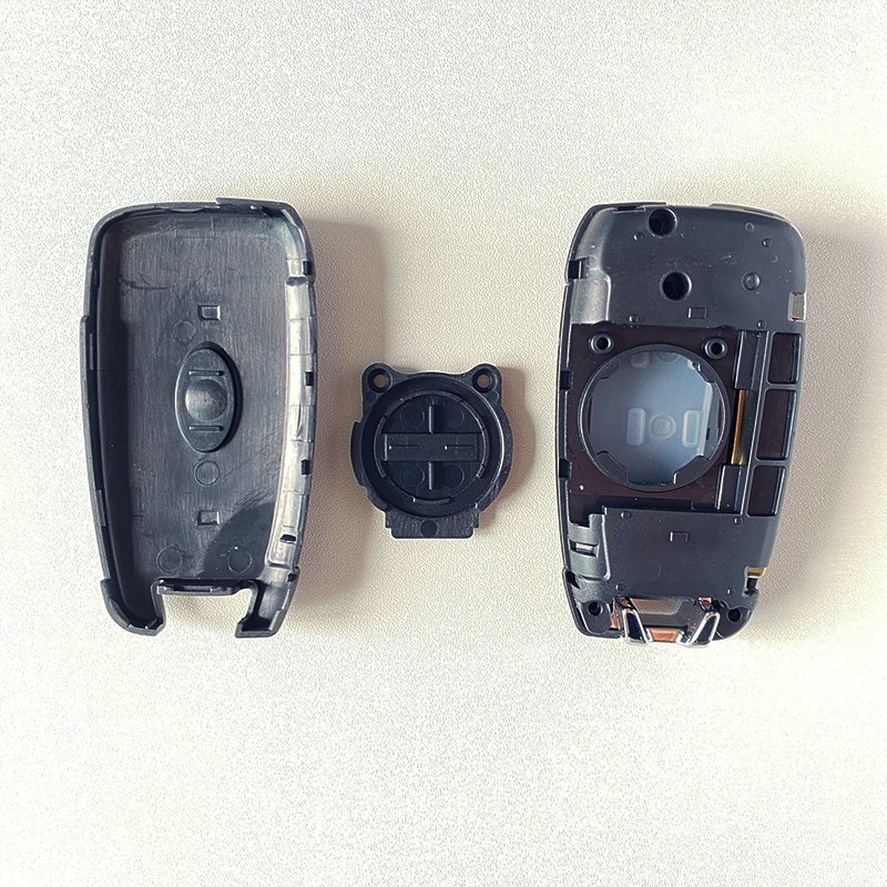 3 Button Remote Key Shell Case Fob for Hyundai Accent Elantra Kona Santa Fe Tucson Veloster 2018 2019 2020 2021 2022 - pack of 5 - Image 3