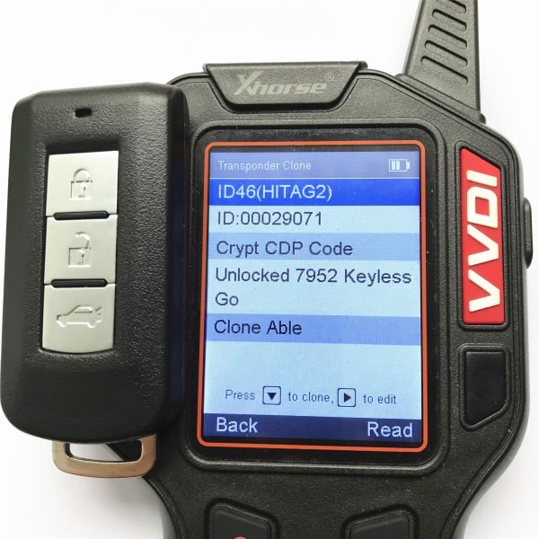 3 Buttons 434 MHz Smart Proximity Key for Mitsubishi Outlander - Keyless Go - Image 4