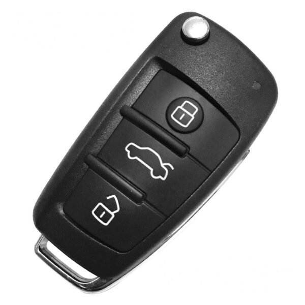 3 Buttons 868 MHz Flip Remote Key for Audi A6 Q7 - with 8E Chip - with KYDZ PCB