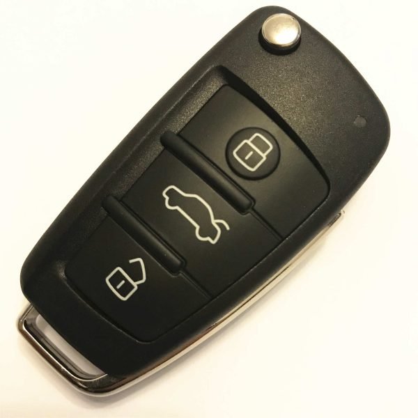 3 Buttons 868 MHz Flip Remote Key for Audi A6 Q7 - with 8E Chip - with KYDZ PCB - Image 2
