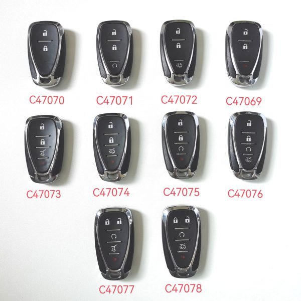 3 Buttons Remote Key Shell for Chevrolet Chevy Camaro Cruze Malibu 2016~2020 - With Logo - Pack of 5 - Image 5