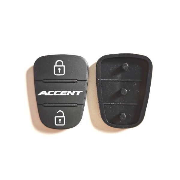3 Buttons Rubber Pad for Hyundai  - 5 pcs - Image 2