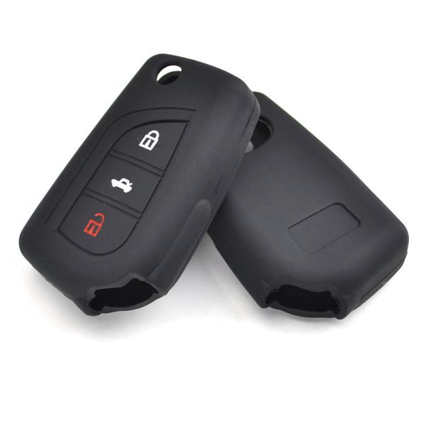3 Buttons Silicone Protective Key Cover for Toyota - Pack of 5 - Image 2