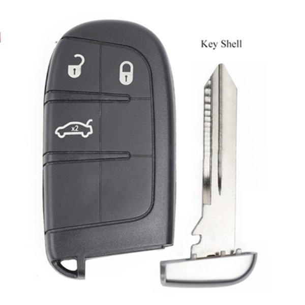 3 Buttons Smart Key Shell for Jeep - Without Logo - Pack of 5 - Image 2