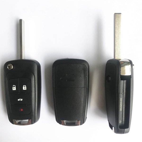 3+1 Buttons 434 MHz Flip Proximity Smart Key for Chevrolet - Keyless Go - Image 3