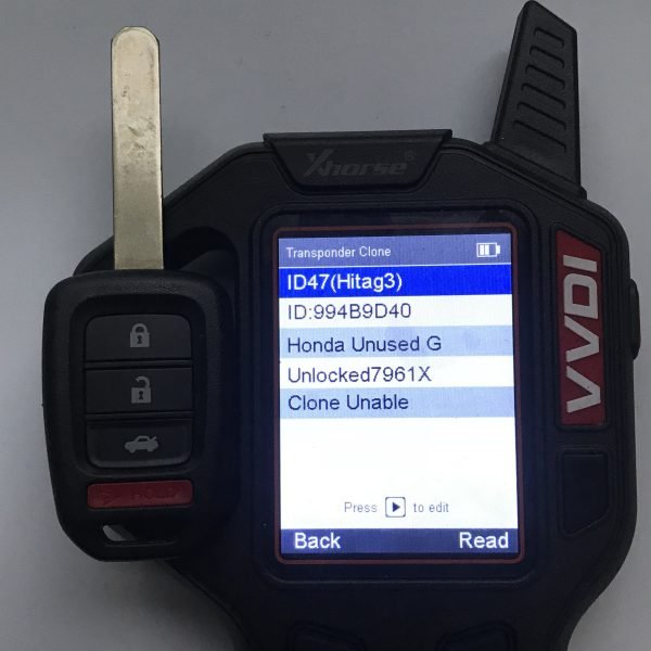 3+1 Buttons 434 MHz Remote Key for Honda G Type - ID47 PCF7961X - Image 2