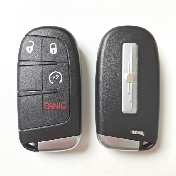 3+1 Buttons Smart Key Shell for Chrysler - with Chrysler Logo - Pack of 5 - Image 2