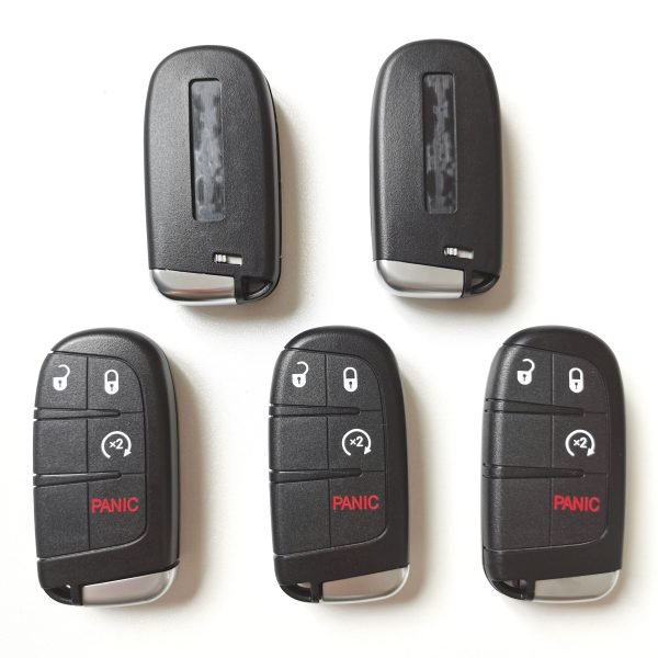 3+1 Buttons Smart Key Shell for Jeep - with Jeep Logo - Pack of 5 - Image 5