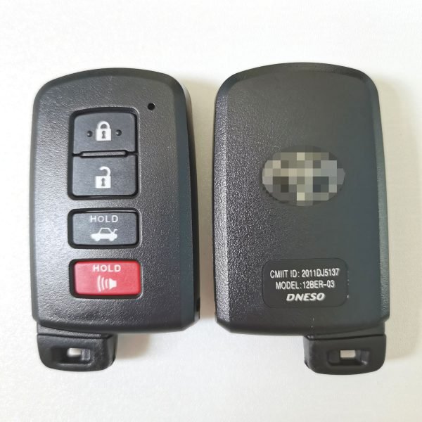 3+1 Buttons Smart Key Shell for Toyota - Pack of 5 - Image 3