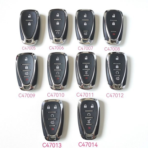 4 Buttons Remote Key Shell for Chevrolet Chevy Camaro Cruze Malibu - without Logo - Pack of 5 - Image 5