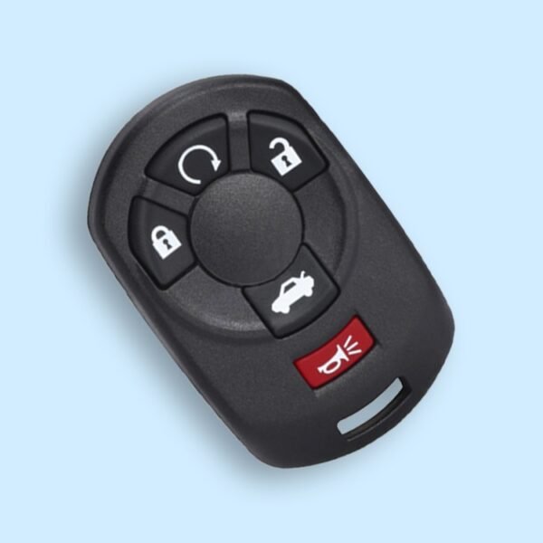 5 Button Remote Key Shell Case Fob fits Cadillac STS 2005 2006 2007 M3N65981403 - pack of 5
