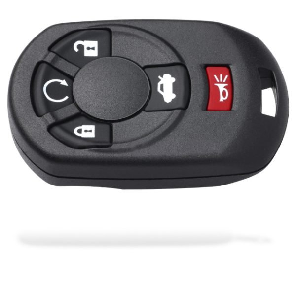 5 Button Remote Key Shell Case Fob fits Cadillac STS 2005 2006 2007 M3N65981403 - pack of 5 - Image 2