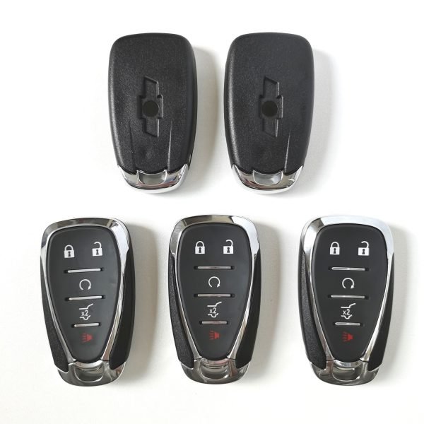 5 Buttons Remote Key Shell for Chevrolet Chevy Camaro Cruze Malibu - with Logo - Pack of 5 - Image 4