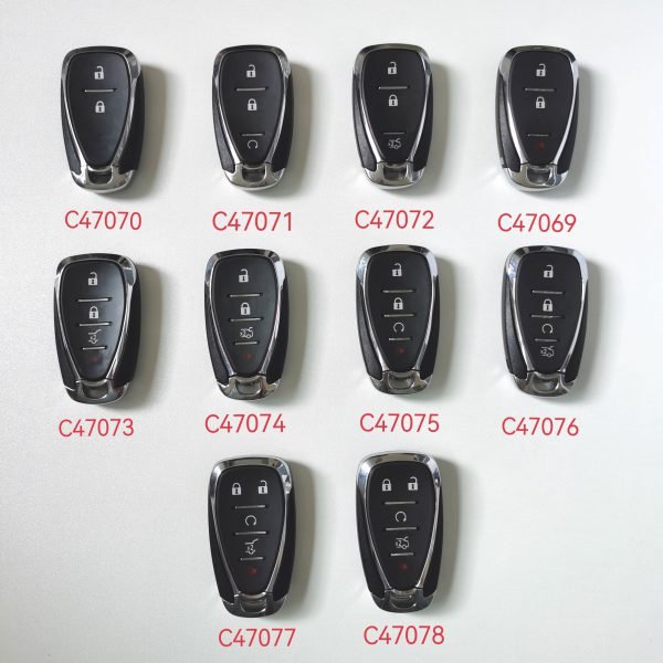5 Buttons Remote Key Shell for Chevrolet Chevy Camaro Cruze Malibu - with Logo - Pack of 5 - Image 5