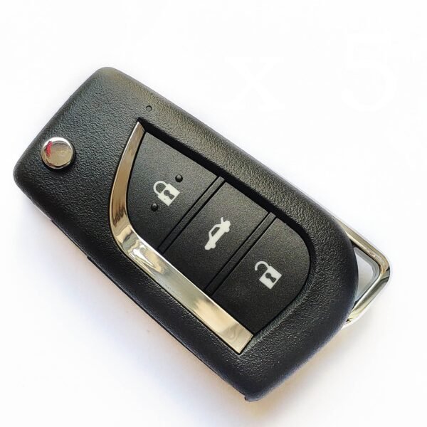 5 pieces Xhorse VVDI Toyota Type Universal Remote Control 3 Buttons - XKTO00EN