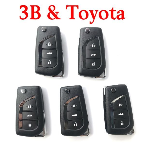 5 pieces Xhorse VVDI Toyota Type Universal Remote Control 3 Buttons - XKTO00EN - Image 4