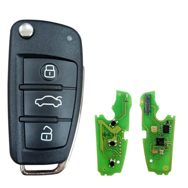 3 Buttons 433 MHz Remote Car Key For Audi A1 Q3 with 48 Chip 8X0 837 220 D