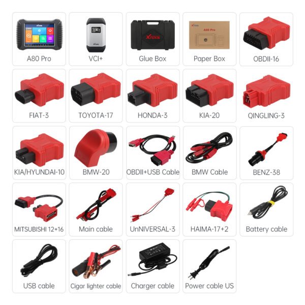XTOOL A80 Pro OBD2 Scanner Full System Diagnostic Tool Same as H6 Pro Scanner - Image 6