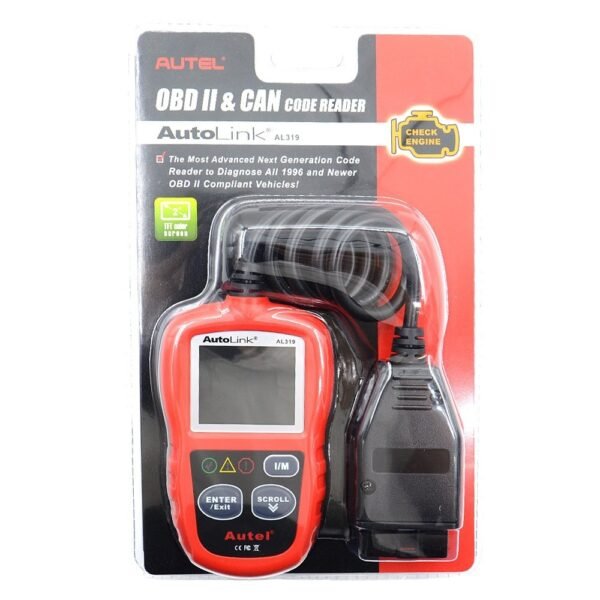 Autel AutoLink AL319 Professional OBD2 Scanner Car Code Reader CAN Car Diagnostic Scan Tools for All OBDII Vehicles After 1996 - Image 3
