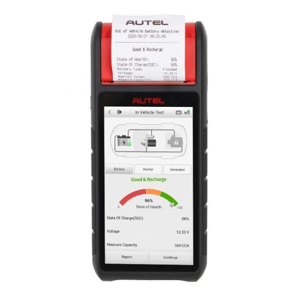 Autel MaxiBAS BT608 BT608E Car Battery Tester Electrical System Analyzer Scanner Intelligent Battery Health Diagnostic Tool - Image 6