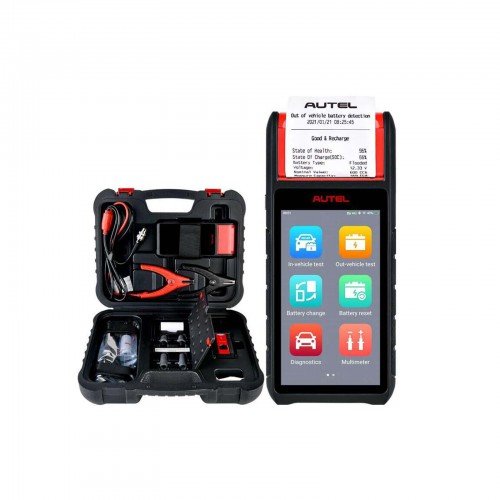 Autel MaxiBAS BT608E OBD2 Scanner Built-in Printer Touch Screen Electrical System Analyzer 12V 100-3000 CCA Load Tester - Image 2