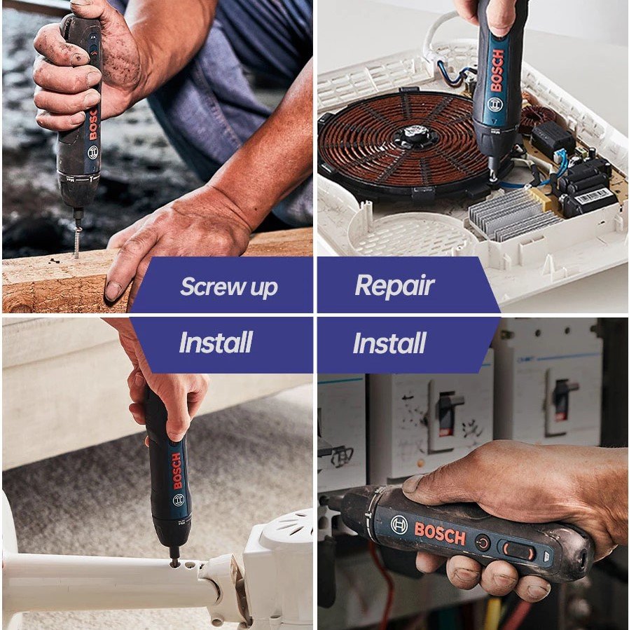 Bosch Go2 Electric Screwdriver Rechargeable Automatic Screwdriver Hand Drill Bosch Go2 Multi-function Electric Batch Tool - Image 4