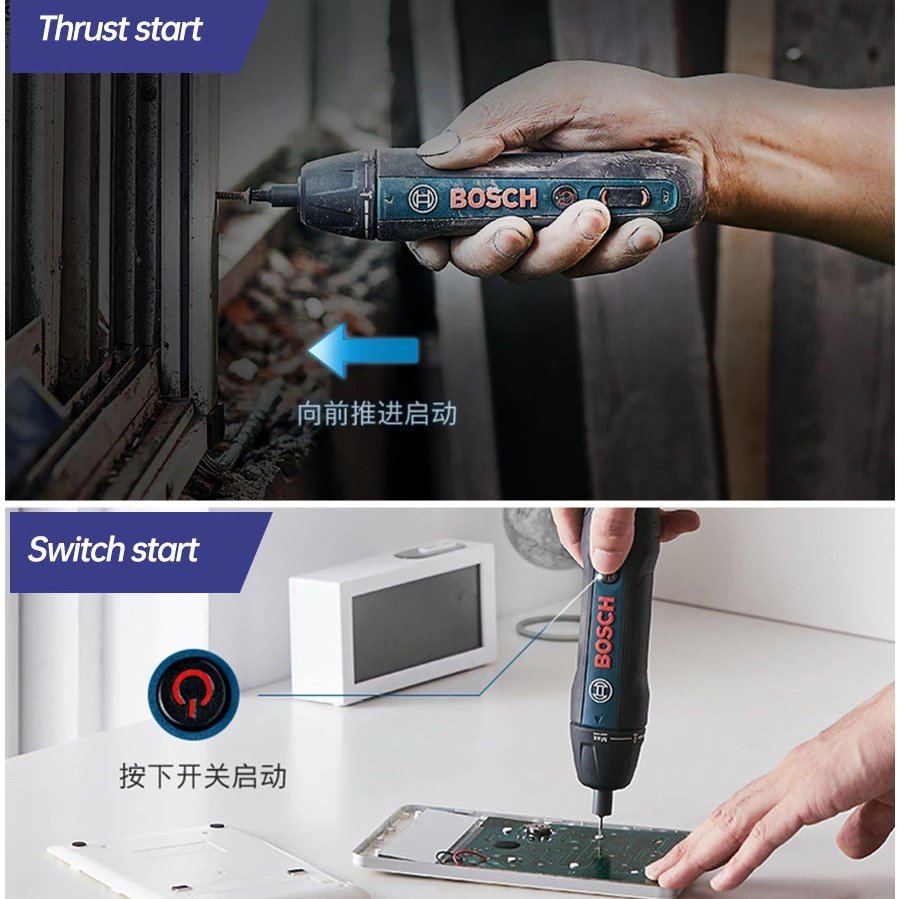 Bosch Go2 Electric Screwdriver Rechargeable Automatic Screwdriver Hand Drill Bosch Go2 Multi-function Electric Batch Tool - Image 5