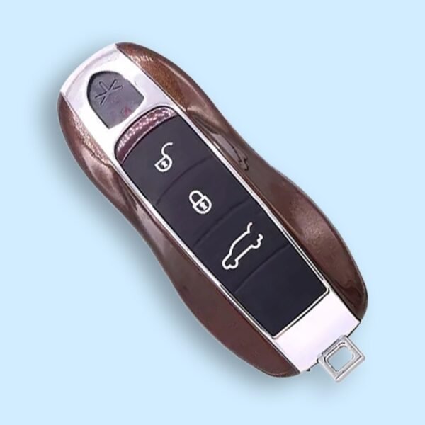 Brown Smart Remote Key Shell 3 Button for Porsche SUV HU162 - pack of 5