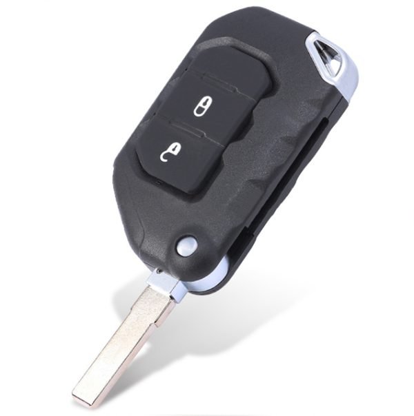 Flip Remote Key Shell 2 Button Fob for 2018 2019 Jeep Wrangler 68292944AA OHT1130261 - pack of 5 - Image 2