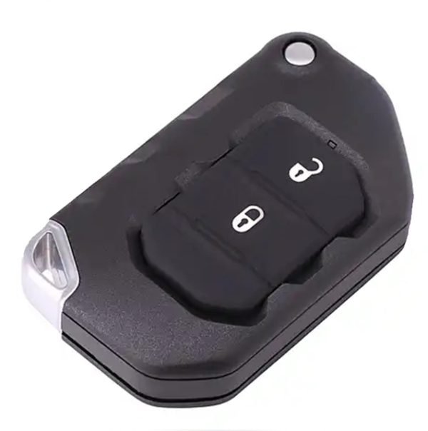 Flip Remote Key Shell 2 Button Fob for 2018 2019 Jeep Wrangler 68292944AA OHT1130261 - pack of 5 - Image 3