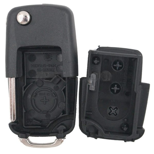 Flip Remote Key Shell 3 Button for VW Passat B5- pack of 5 - Image 5