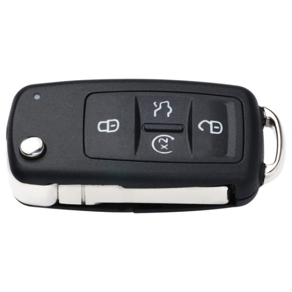 Flip Remote Key Shell Case 4+1Button with Panic for VW Jetta Passat Golf Beetle- pack of 5 - Image 3