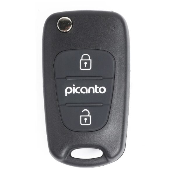 Folding Remote Key Shell 3 Button for Kia Picanto - pack of 5