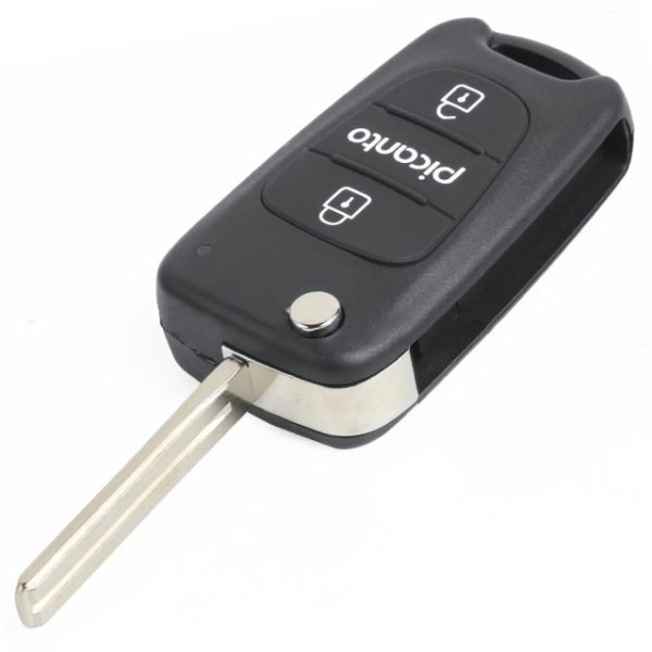 Folding Remote Key Shell 3 Button for Kia Picanto - pack of 5 - Image 4