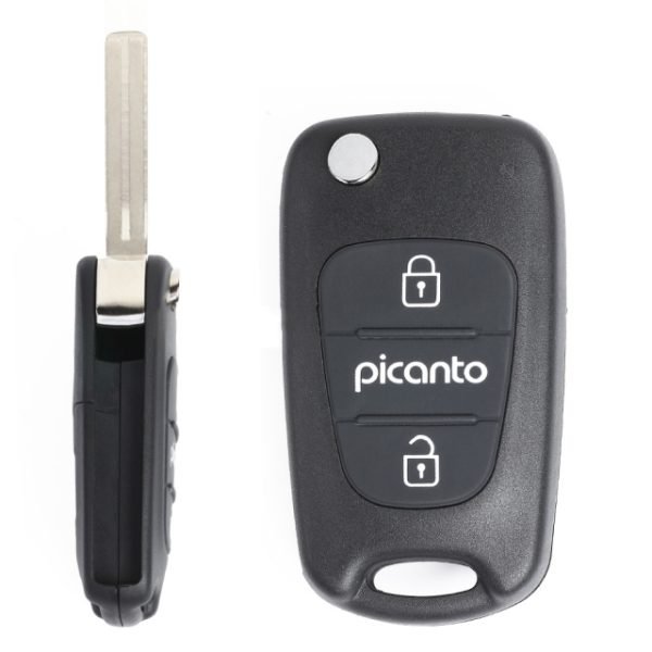 Folding Remote Key Shell 3 Button for Kia Picanto - pack of 5 - Image 5