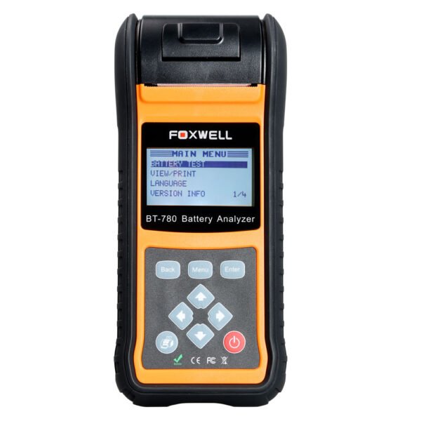 Foxwell BT-780 Car Battery Analyzer Battery Detector with Built-in Thermal Printer 12v 24v