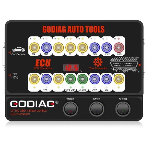 GODIAG GT100 Auto Tools OBDII Break Out Box ECU Connector - Image 2