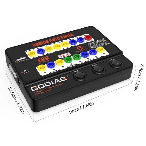 GODIAG GT100 Auto Tools OBDII Break Out Box ECU Connector - Image 7