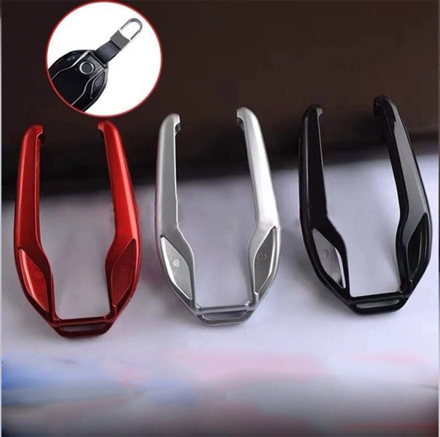 Good Quality Stainless Steel Key Protector LCD Remote Shell Case for Audi for Cadillac for Lexus for Land Rover BMW Merce0des-Benz Blue Color- pack of 5 - Image 5