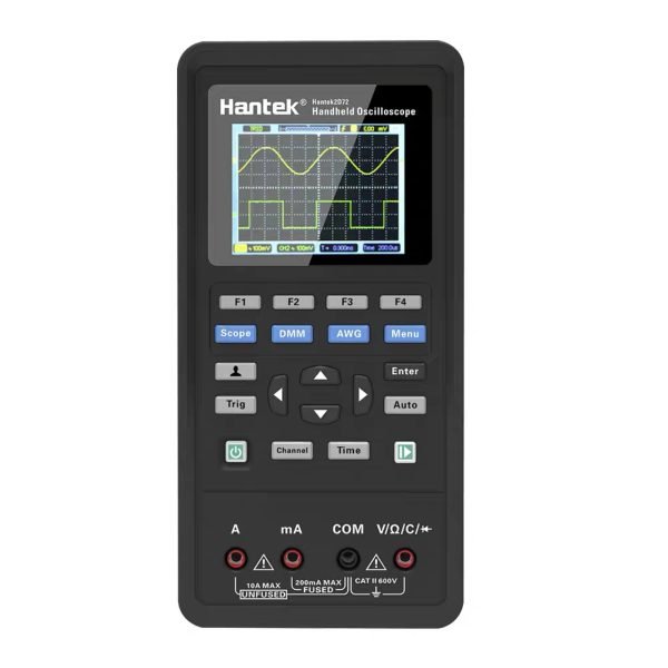 Hantek 2D42 Handheld Oscilloscope Two Channels 70Mhz Portable Digital Multimeter+ 25MHz Signal Generator - Image 3