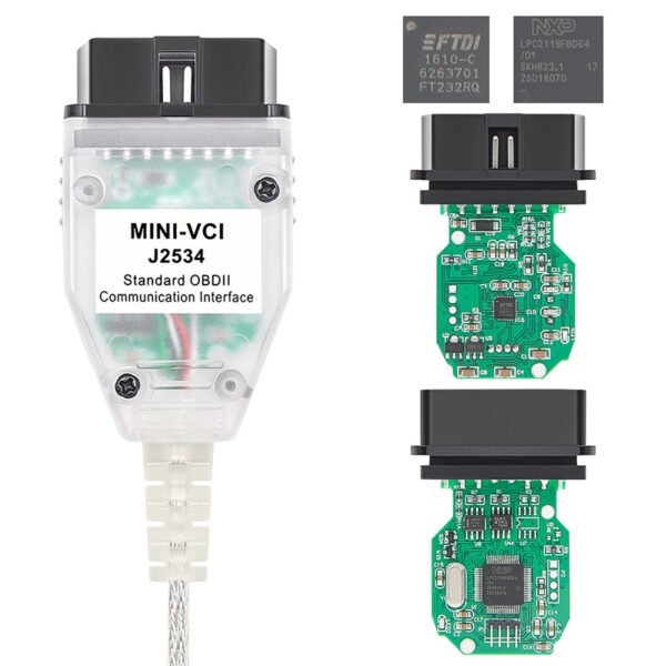 MINI VCI For TOYOTA TIS Techstream V17.20.013 mini vci FTDI For J2534 OBD OBD2 Car Diagnostic Auto Scanner Tool MINI-VCI Cable - Image 9