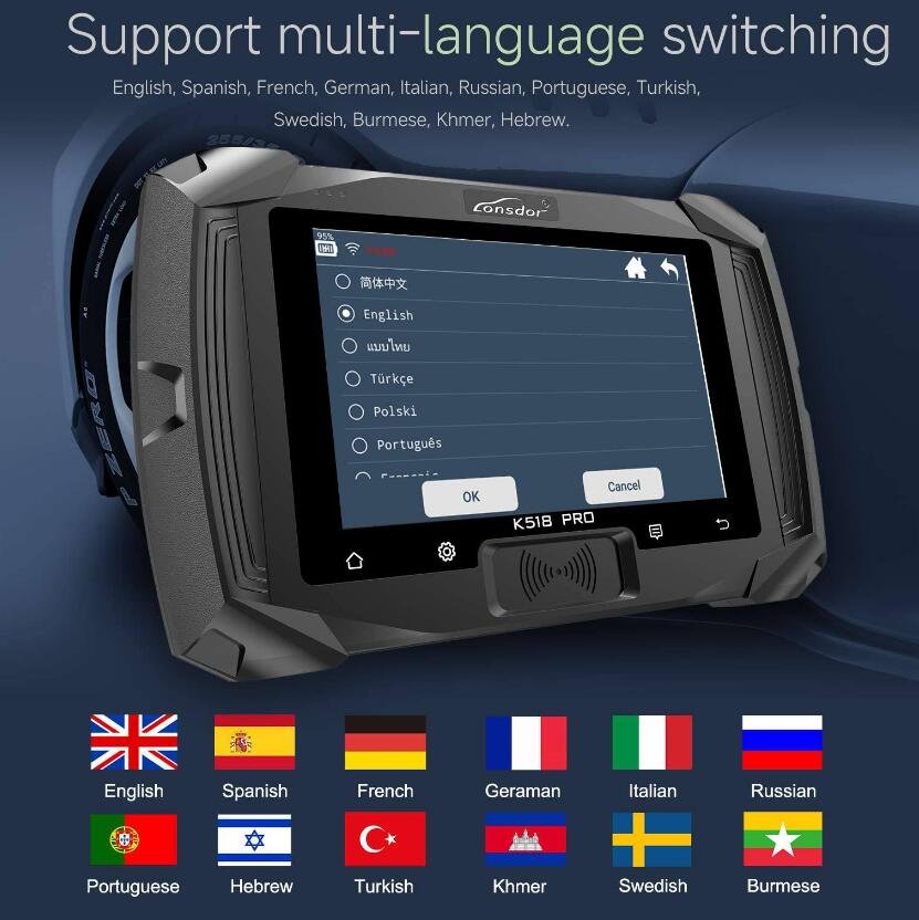 Lonsdor K518 PRO Full Version Key Programmer