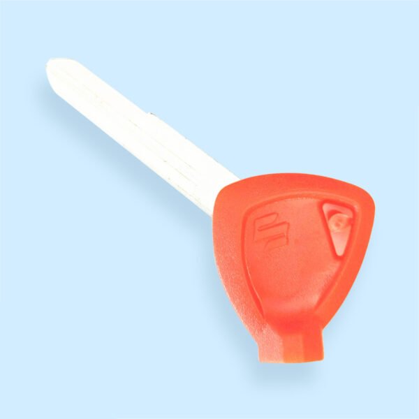 Key Shell with Left Blade for Suzuki Motorbike Red color- Pack of 5