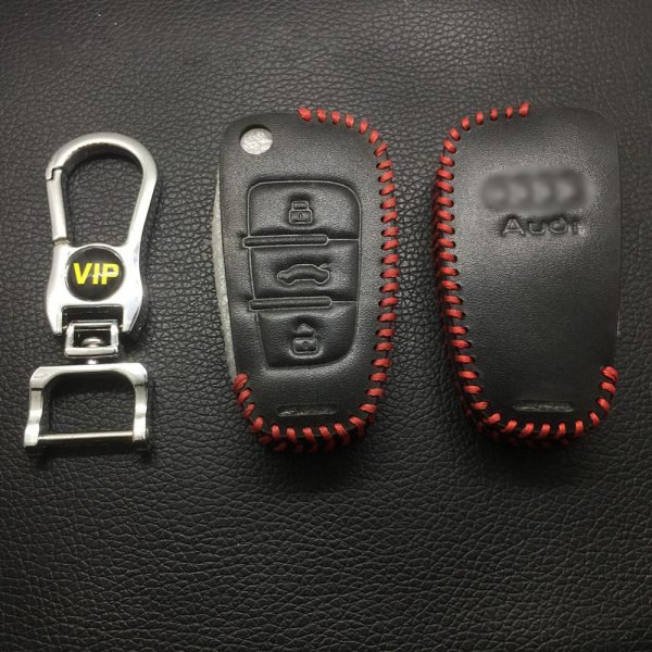 Leather Case for Audi A6 Folding Car Key - 5 Sets - Image 2