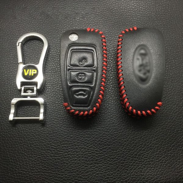 Leather Case for Ford Water Droplets Style Folding Car Key - 5 Sets - Image 2