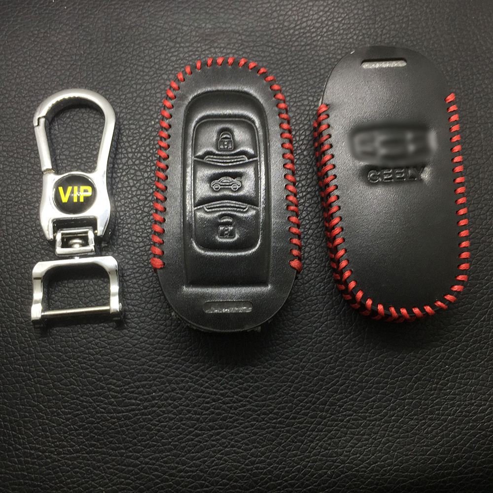 Leather Case for Geely Smart Card Folding Car Key - 5 Sets