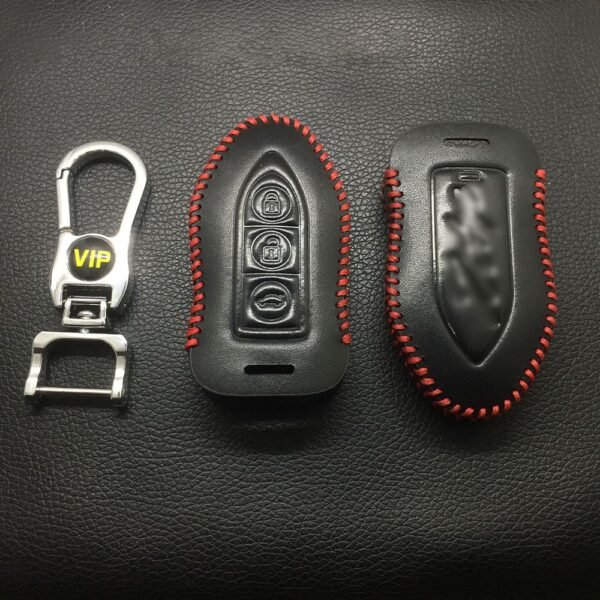 Leather Case for ZOTYE Z500 Bullet Style Smart Card Car Key - 5 Sets